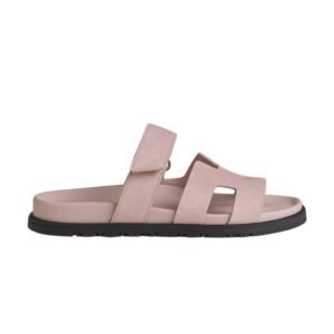 Hermes Chypre Sandal – Pink Suede